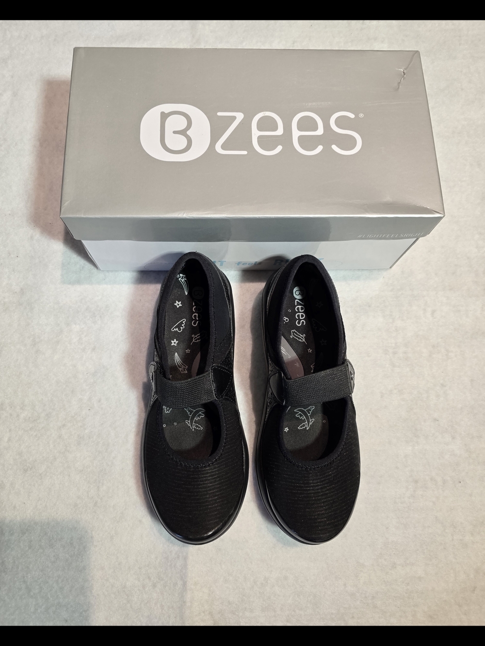 Bzees Women's Black Mary Jane Shoes